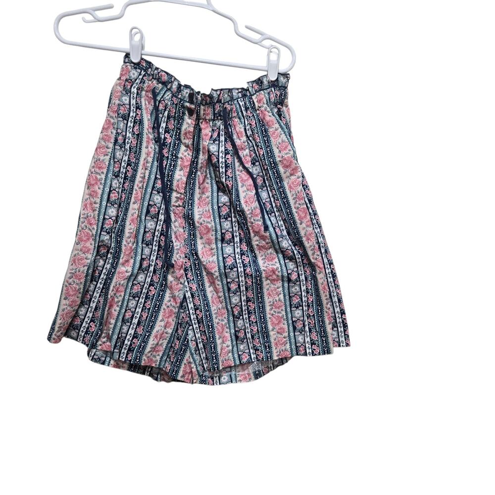 Vintage Krazy Kat Floral Paperbag Shorts XL Boho Cottagecore